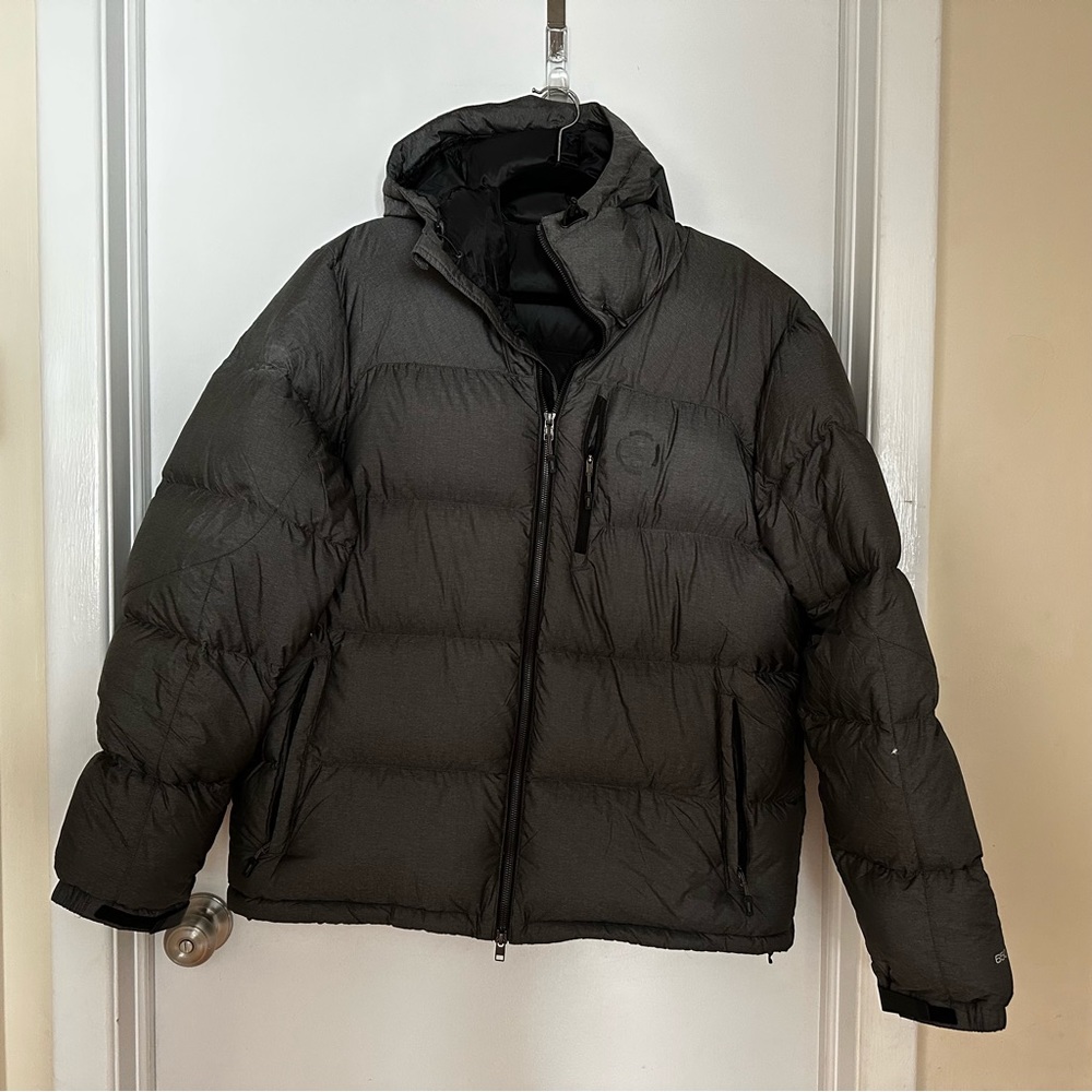 Men's Polo Sport Gray Down Puffer Jacket Size XL